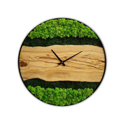 Organic Moss Oasis | Premium Handmade Wall Clocks