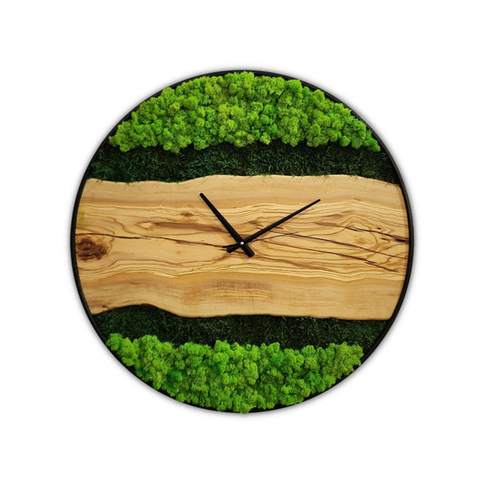 Organic Moss Oasis | Premium Handmade Wall Clocks