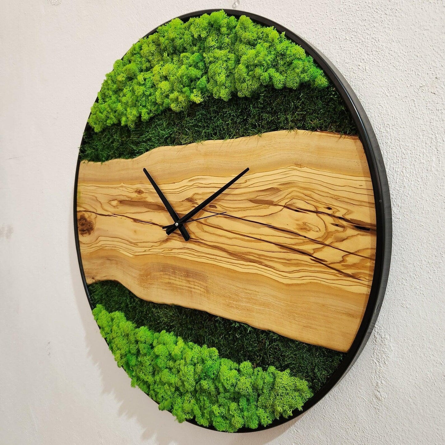 Organic Moss Oasis | Premium Handmade Wall Clocks