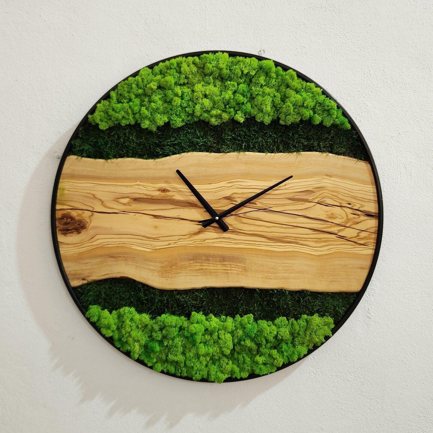 Organic Moss Oasis | Premium Handmade Wall Clocks